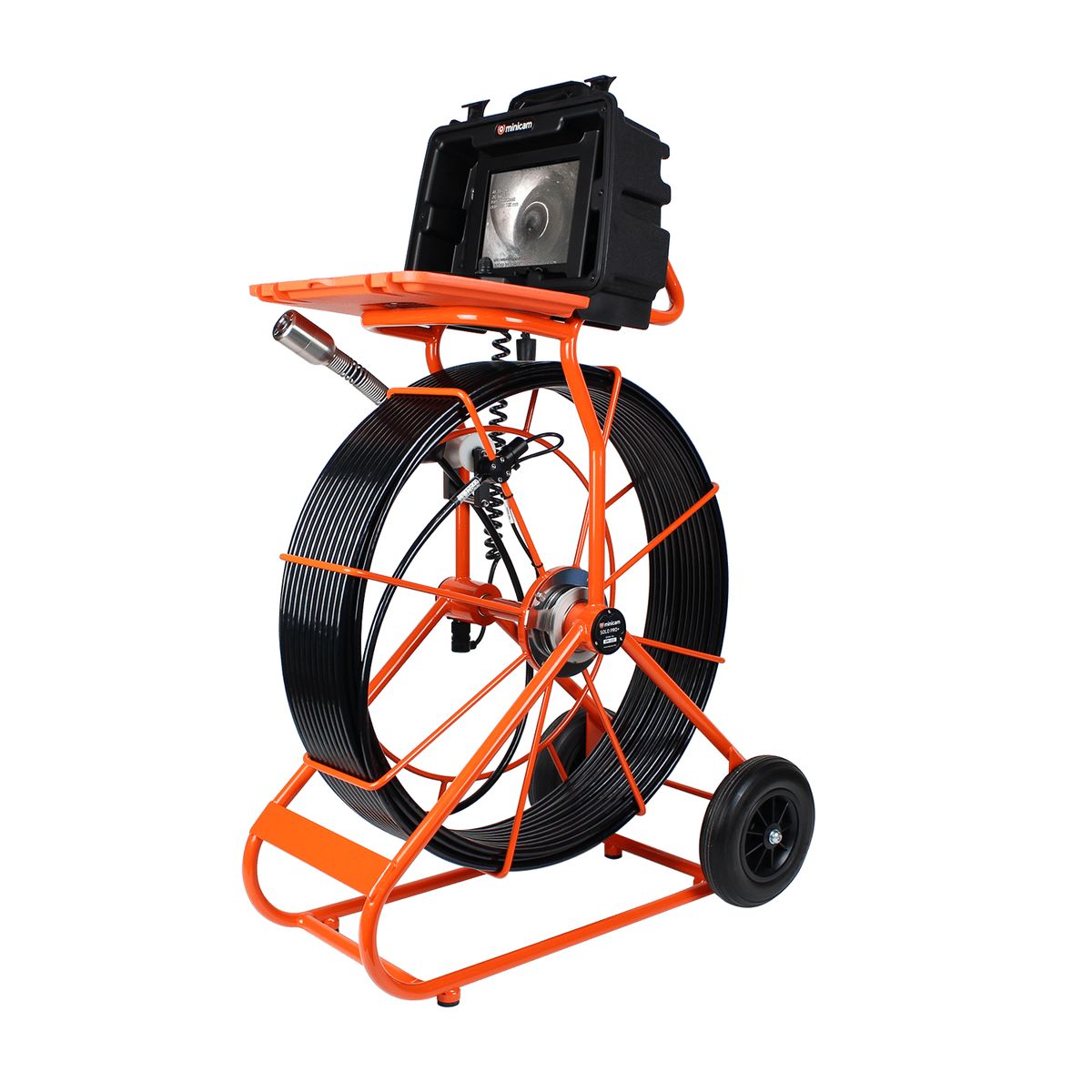 Minicam SOLO PRO+ push camera system, angled view