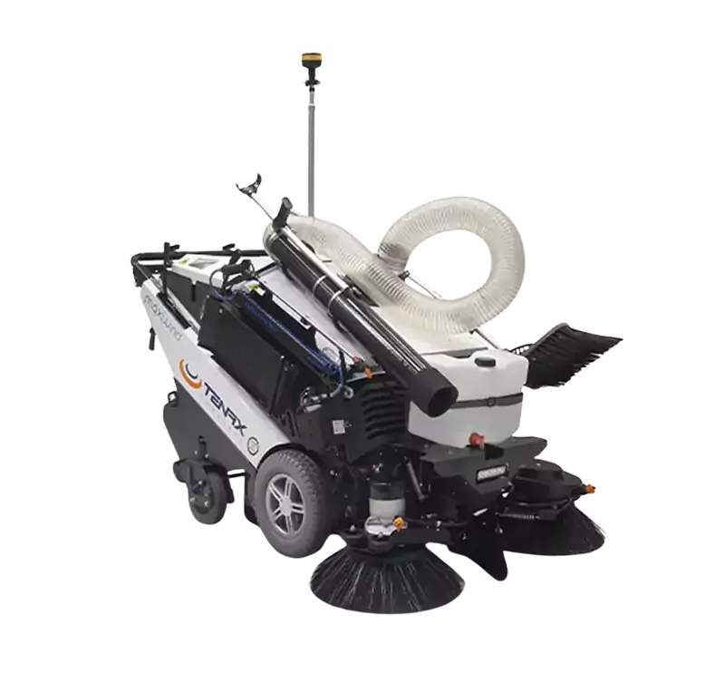 Tenax MaxWind 100% electric pavement sweeper