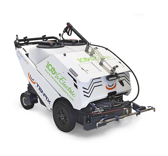Tenax MaxWind Hydro 100% electric pavement washer