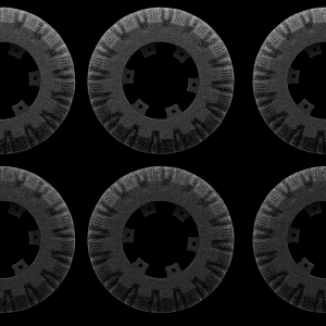 TruGrit pneumatic tire wheel set of 6 for robot crawler