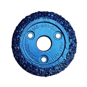 TruGrit STEEL carbide grit wheel for RAUSCH 6 inch pipe