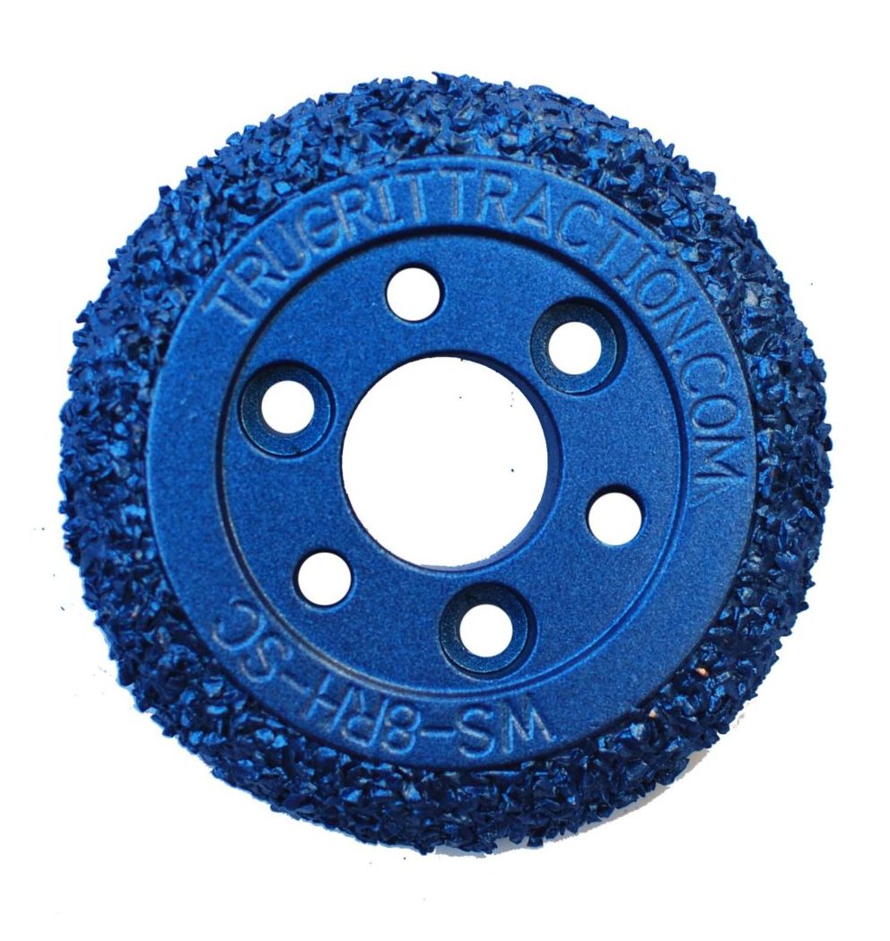 TruGrit STEEL double-sided carbide wheel for Rausch 8 inch pipe