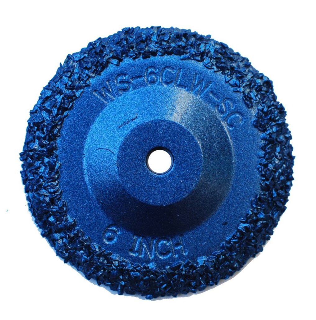 TruGrit STEEL carbide gritted wheel for CUES 6 inch pipe