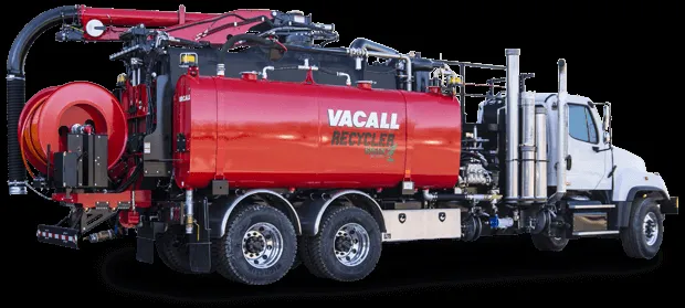 AllJetVac R Series combination sewer cleaner with rear-mounted hose reel